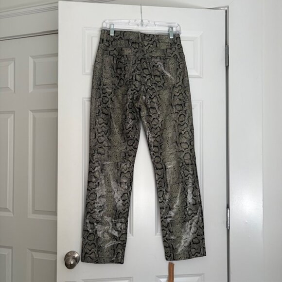 NWT Veda Reformation 100% leather snake print pants - Picture 3 of 5
